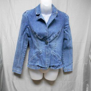 Forever 21 medium wash denim blazer small